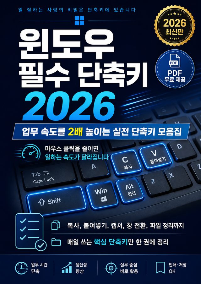 윈도우 필수 단축키